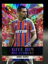 2026 Topps Chrome Premier League Give Him His Flowers Daniel Munoz Tulips #HF-10 card