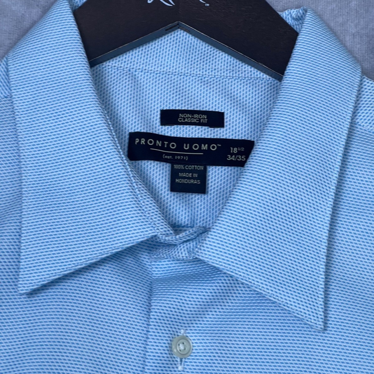 pronto dress shirts Pronto Uomo Men'S Modern Fit Queens Oxford Dress Shirt Black - Size: 14 1/2 32/33
