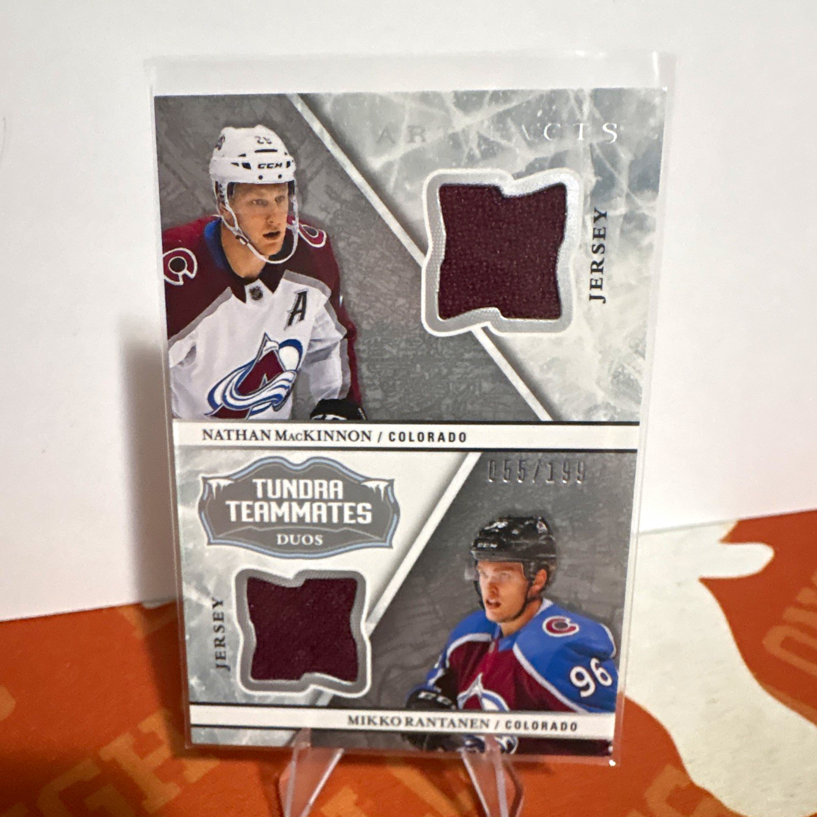 2018-19 UD Artifacts Tundra Teammates Duos MacKinnon/Rantanen /199