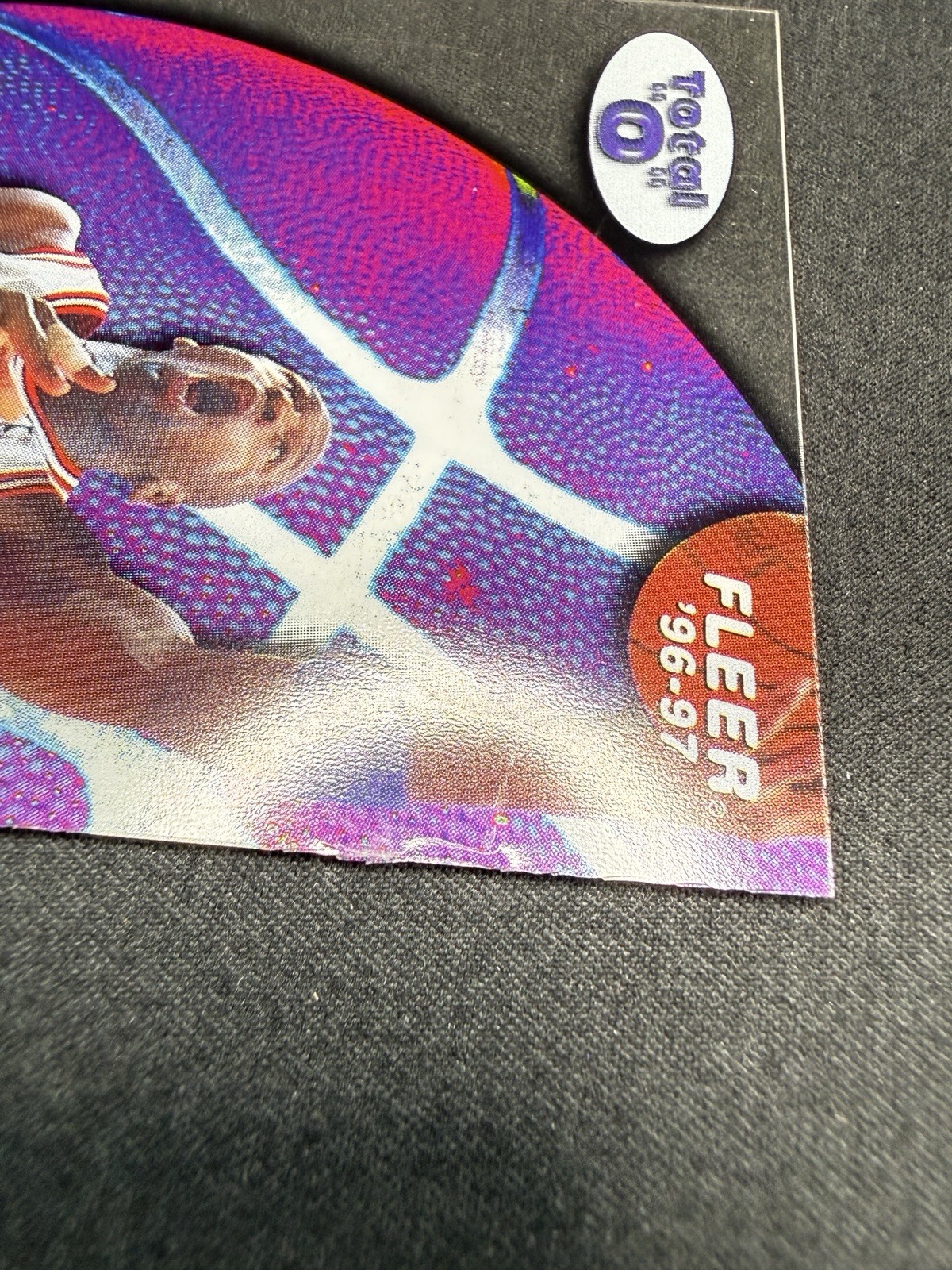 1996/97 Fleer MICHAEL JORDAN “TOTAL O” SSP INSERT ACETATE 4 OF 10🔥ULTRA RARE🔥 view 9