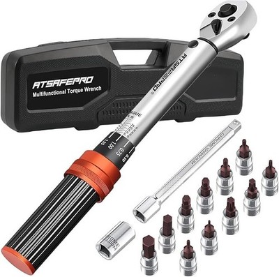 ATSAFEPRO FAHRRAD DREHMOMENTSCHLÜSSEL SET 5 - 25 NM 1/4 ZOLL