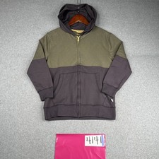 Tommy Bahama Hooded Sweatshirt Youth Large Full Zip Gray Navy Colorblock