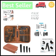 Luxury 26-Piece Multi-Functional Manicure Kit with Durable Tools and Travel Case