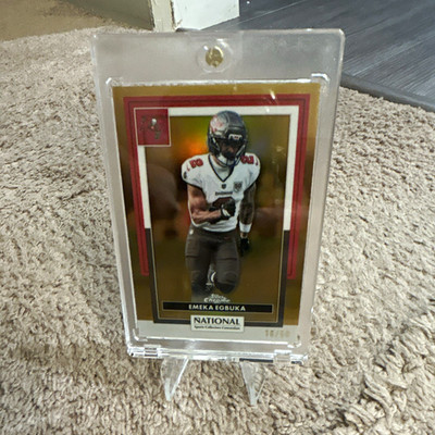 Topps 2025 Chrome Rookies Emeka Egbuka Buccaneers #312 Gold Refractor 16/50