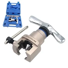  Brake Line Flaring Tool Kit Swaging HVAC Pipe Expander Repair Eccentric Cone 