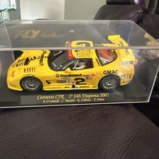 Coche ranura Fly A123 1:32. Corvette C5R Daytona 2001 Goodwrench. Amarillo. No. 2