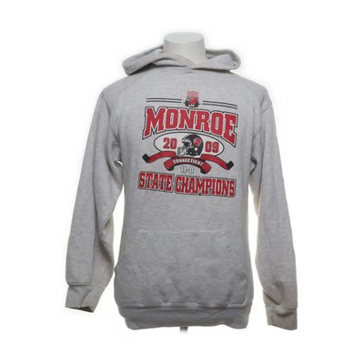 Badger, Kapuzenpullover, Größe: S, Grau/Rot, Baumwolle/Polyester, Print #jif