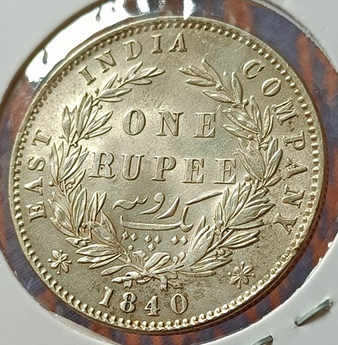 #BB2#Alte EAST INDIA COMPANY 1840 VICTORIA SILBERRUPIEE Indianerkopf 11,6gm