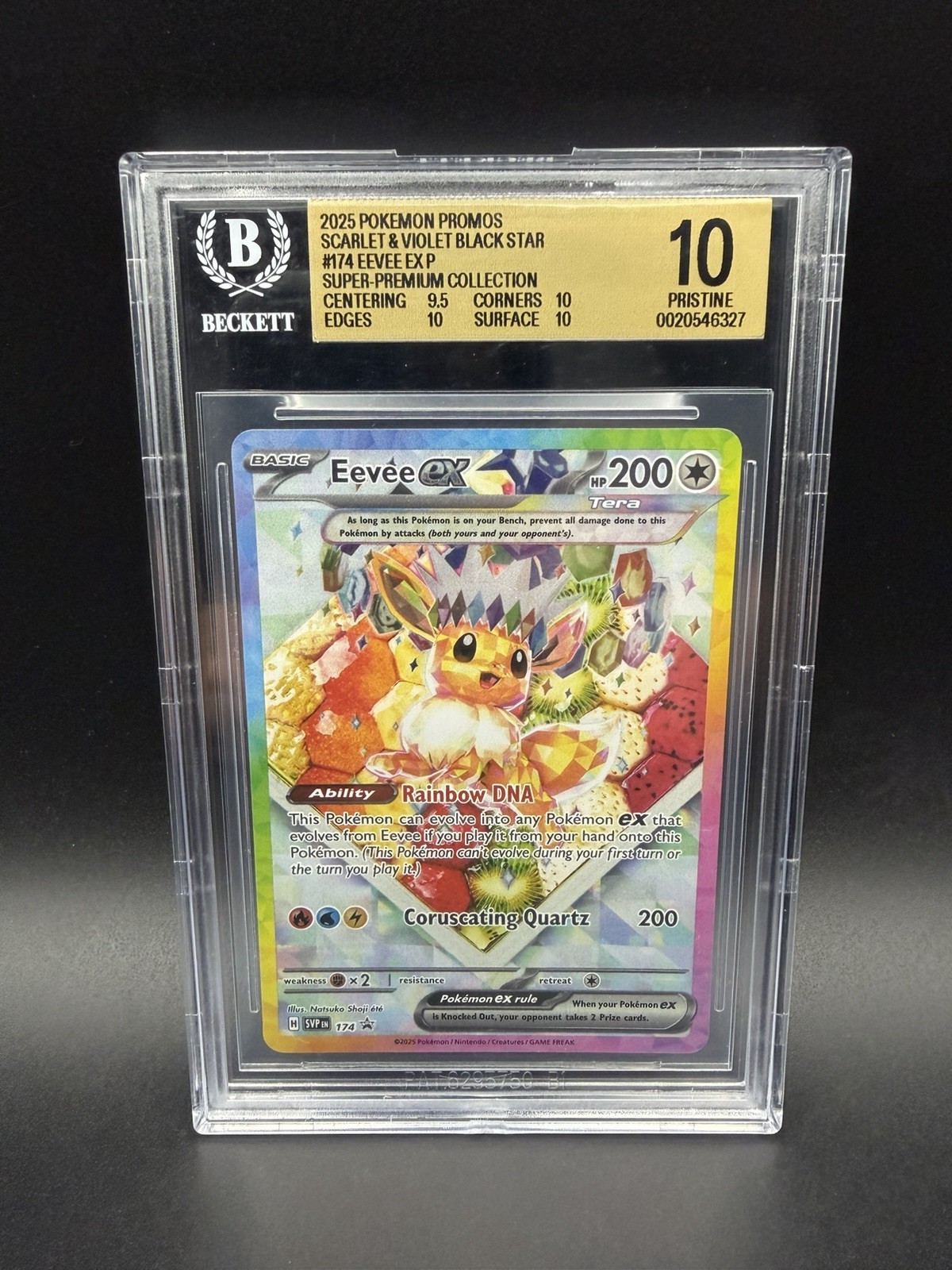 POP 9 Eevee ex 174 Sv: Scarlet & Violet Promo BGS 10 view 1