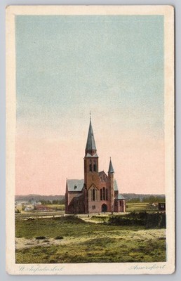 St. Joriskerk Amersfoort Niederlande Niederländische Kirche gedruckte Topographie Postkarte