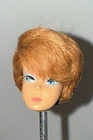 Vintage Mattel Titian/Red Bubble Cut Barbie Doll HEAD ONLY 1958