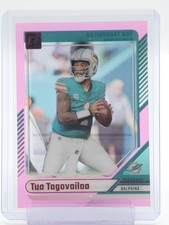 TUA TAGOVAILOA 2024 CLEARLY DONRUSS PINK #34 DOLPHINS FOOTBALL Q0014
