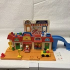 Vintage Fisher Price Little People #2500 Main Street Downtown City Incomplete