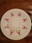 Fiesta Retired Rare "Uncle Santa" White 9" Plate