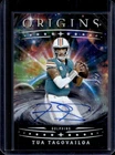 2025 Panini Origins Tua Tagovailoa Auto Autograph Black #1/1 Dolphins