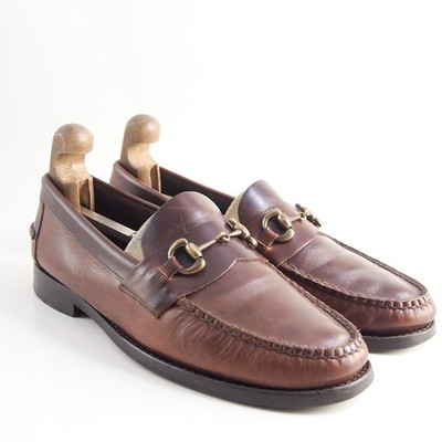 Sebago Horsebit Loafers 10 US 44 EU Brown Leather Handsewn Classic Mens Shoes