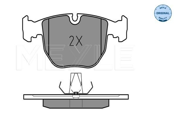 Meyle 025 214 8619 Bremsbelagsatz, Scheibenbremse FüR Bmw-image