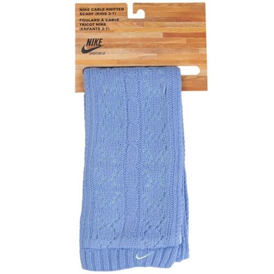 Nike Gestrickter Kinder Winter Schal Blau 3-7 Jahre Halsschal Winterschal Scarf