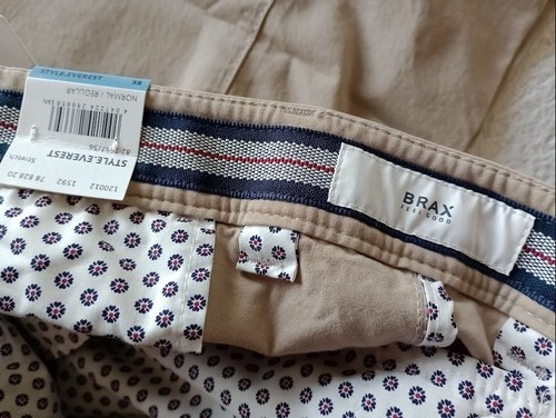 Pantalón chino BRAX Everest **talla 42 cintura x 34 pierna** 99,95 € PVP MEDIDO NUEVO - Imagen 6 de 11