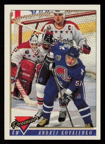 Andrei Kovalenko 1993-94 Topps Premier #198 Quebec Nordiques Hockey Card - Picture 1 of 2