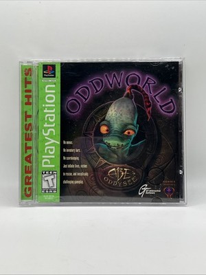 Oddworld Abe s Oddysee PS1 Complete CIB w/ Reg Card   Tested
