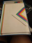 Vintage Eaton Sheaffer The Write Match/Vibrato Stationery Set  Rainbow  NIB — photo 7