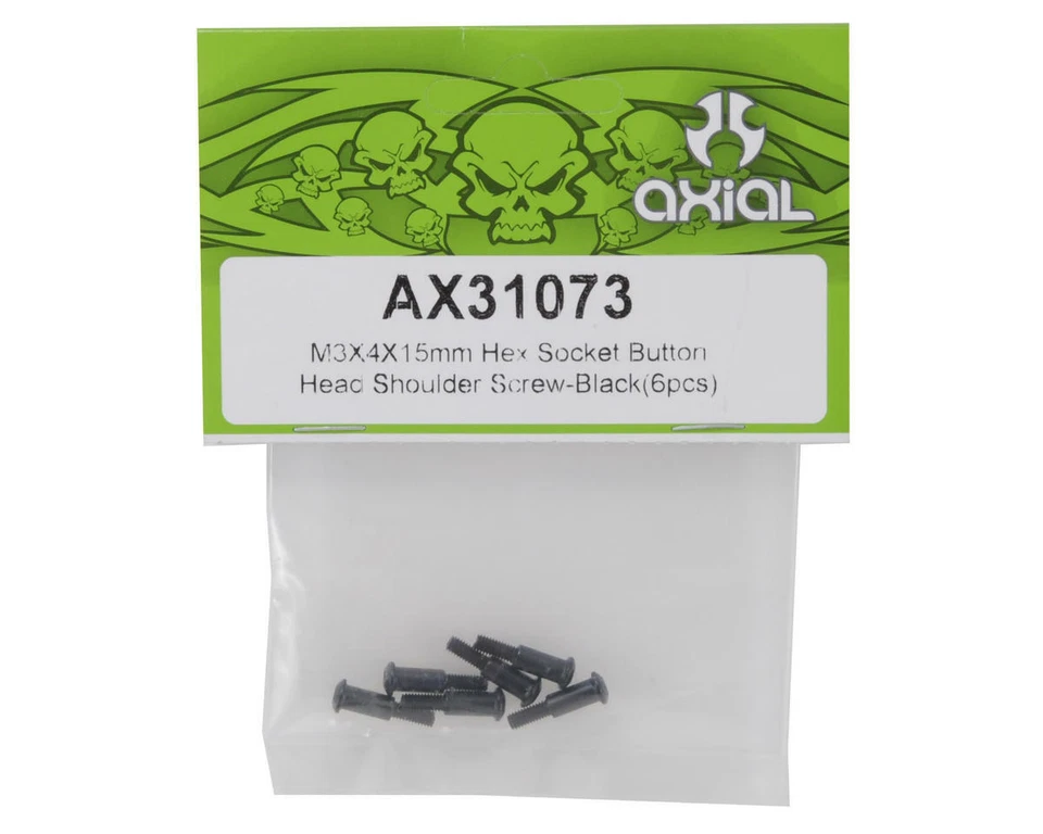 Axial 3x4x15mm Button Head Hex Shoulder Screw (6) [AXI31073] - Image 2 of 2