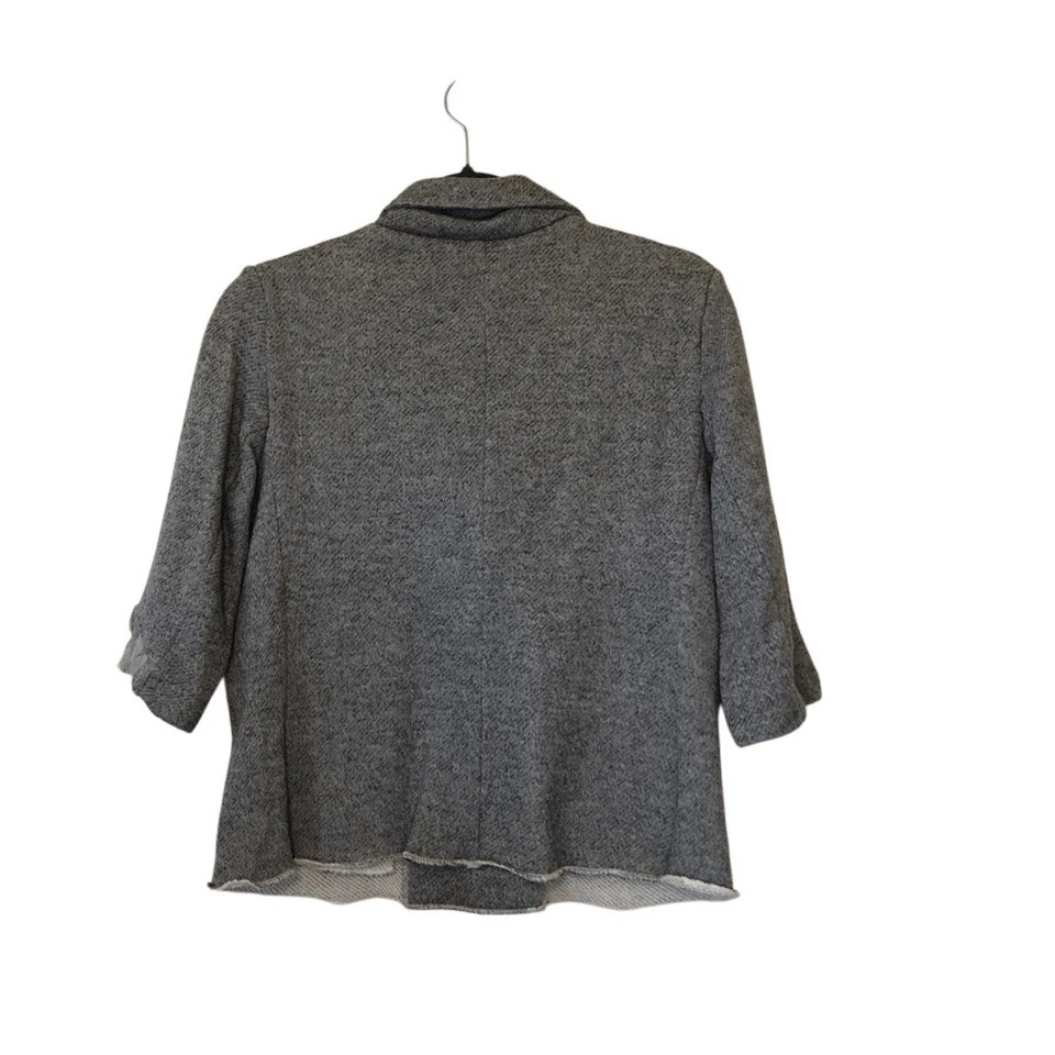 Chaquetón encogido tejido gris jaspeado CAbi talla M Normcore, náutico Foto 3 de 4