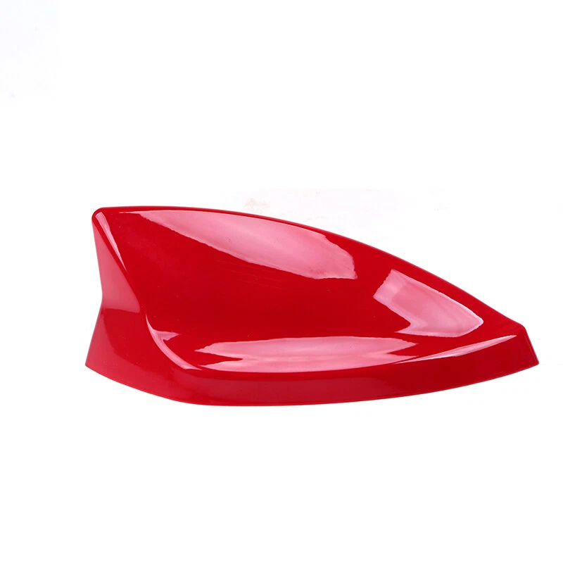 Antena de techo de aleta de tiburón para coche antena AM FM señal de radio roja decoración universal Foto 4 de 4