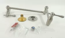 LYNDHURST Wall-Mounted Pot Filler 2-Handled by Glacier Bay Brushed Nickel Finish