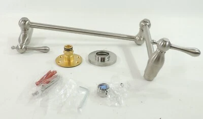 Glacier Bay Constructor 2-Handle Low Arc Centerset Kitchen Faucet Chrome HD67099-0B01