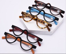 Vintage Reading Glasses Half Moon Frame Readers 1.0 1.5 2.0 2.5 3.0 3.5 Unisex