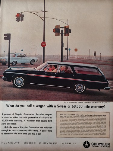 1964 LIFE Ad Advertisement CHRYSLER Plymouth Fury Station Wagon!