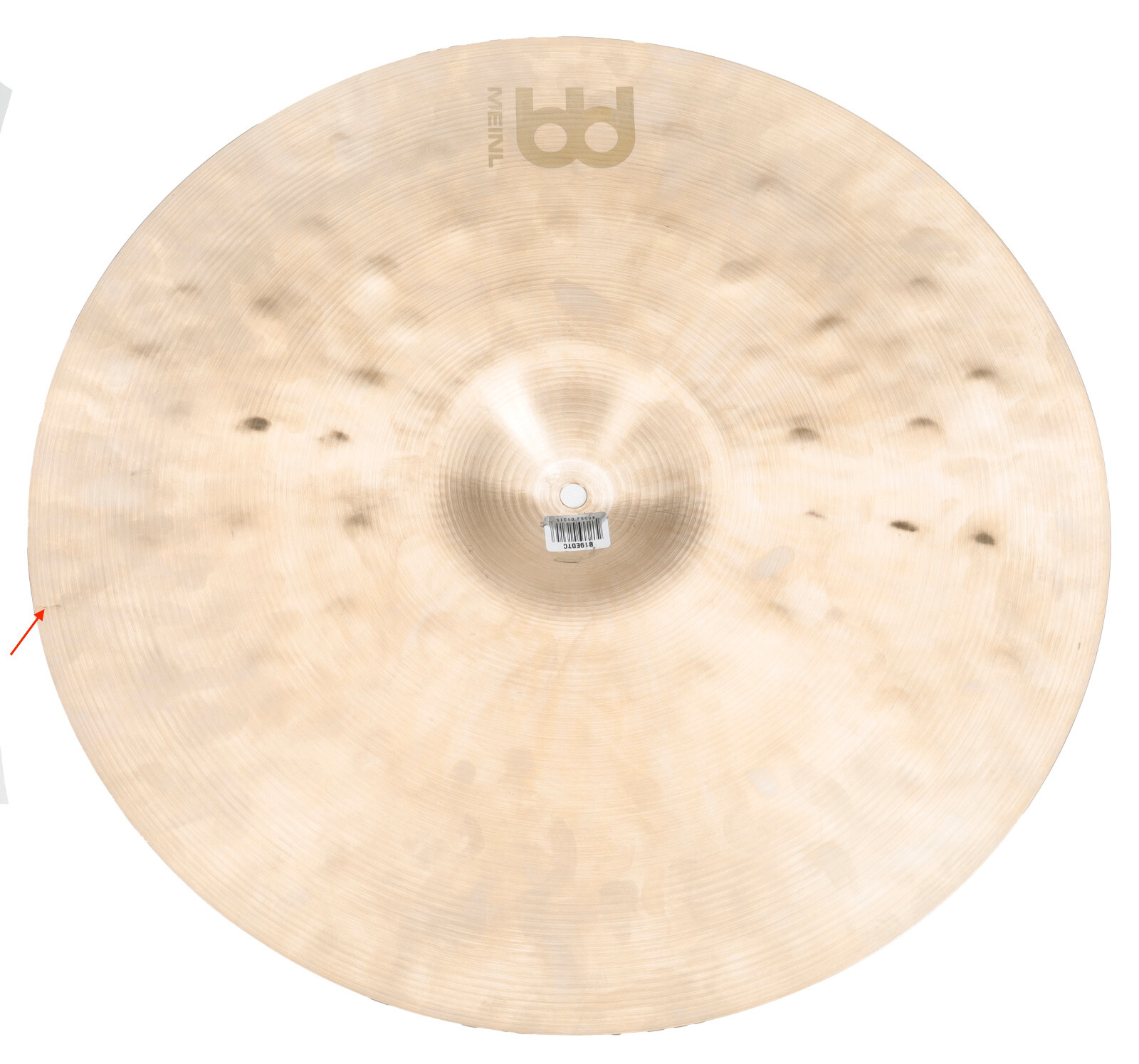Meinl Cymbals 19 inch Byzance Extra Dry Thin Crash Cymbal Cracked