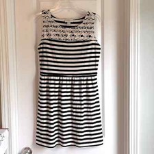 LOFT Striped Sleeveless Dress