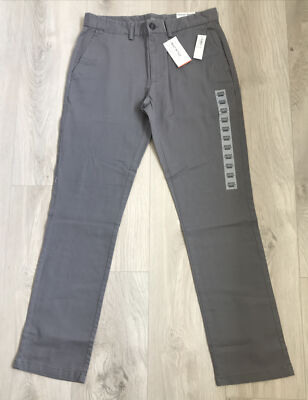 Old Navy Men's Built-In Flex Ultimate Slim Gray Pants 30x32 NEW with Tags
