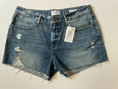 FRAME Soho Le Grand Garcon Whitmore Denim Shorts SIZE 29 NEW NWT