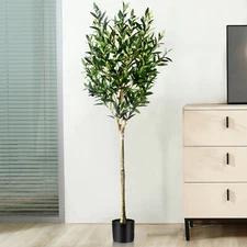 5FT Tall Faux Realistic Olive Trees Artificial Olive Tree For Indoor  Home Decor