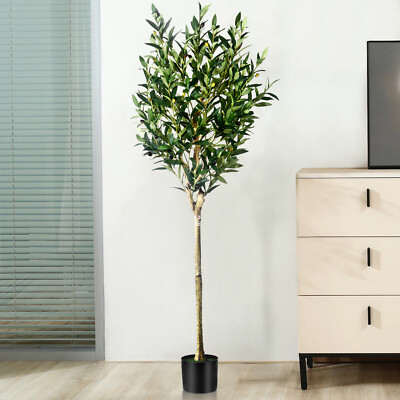 5FT Tall Faux Realistic Olive Trees Artificial Olive Tree For Indoor ...