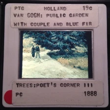 Vincent Van Gogh "Public Garden" Dutch Post-impressionism 35mm Art Slide