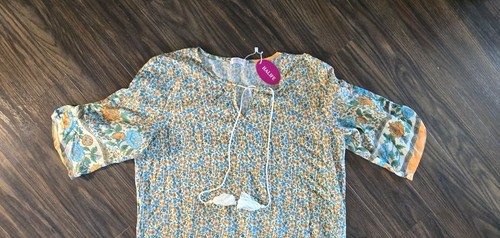 HALIFE Boho Style Tunic/Sheath Floral Dress NWT/SIZE L - Picture 3 of 4