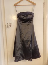 Coast Shiny Black Special Occasion Sleeveless Long Midi Prom Dress in Size 8