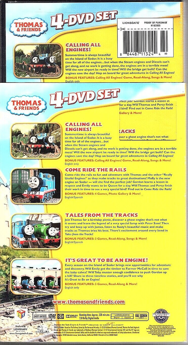 Thomas & Friends: Let's Explore With Thomas [4 DVD Set + Poster