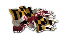 3x Maryland State Flag Decal Sticker Car Truck Window Vehicle Bumper Graphic