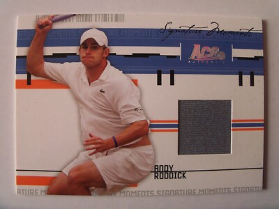 ANDY RODDICK 2005 Ace Authentic Jersey Relic Personally Worn #328/500