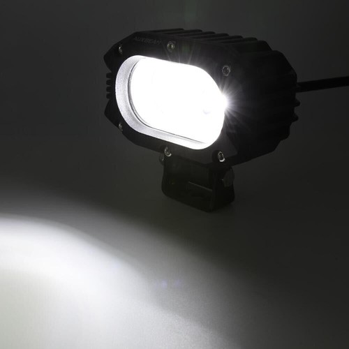 AUXBEAM White 4" in LED Work Light Bar Flood Pods Fog Offroad ATV SUV Truck Boat - Picture 11 of 12