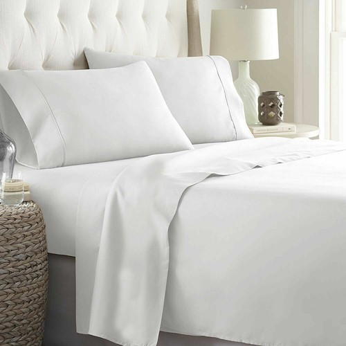 100% Egyptian Cotton White Flat Sheets Bed Sheet Single Double King All Size - Picture 161 of 161