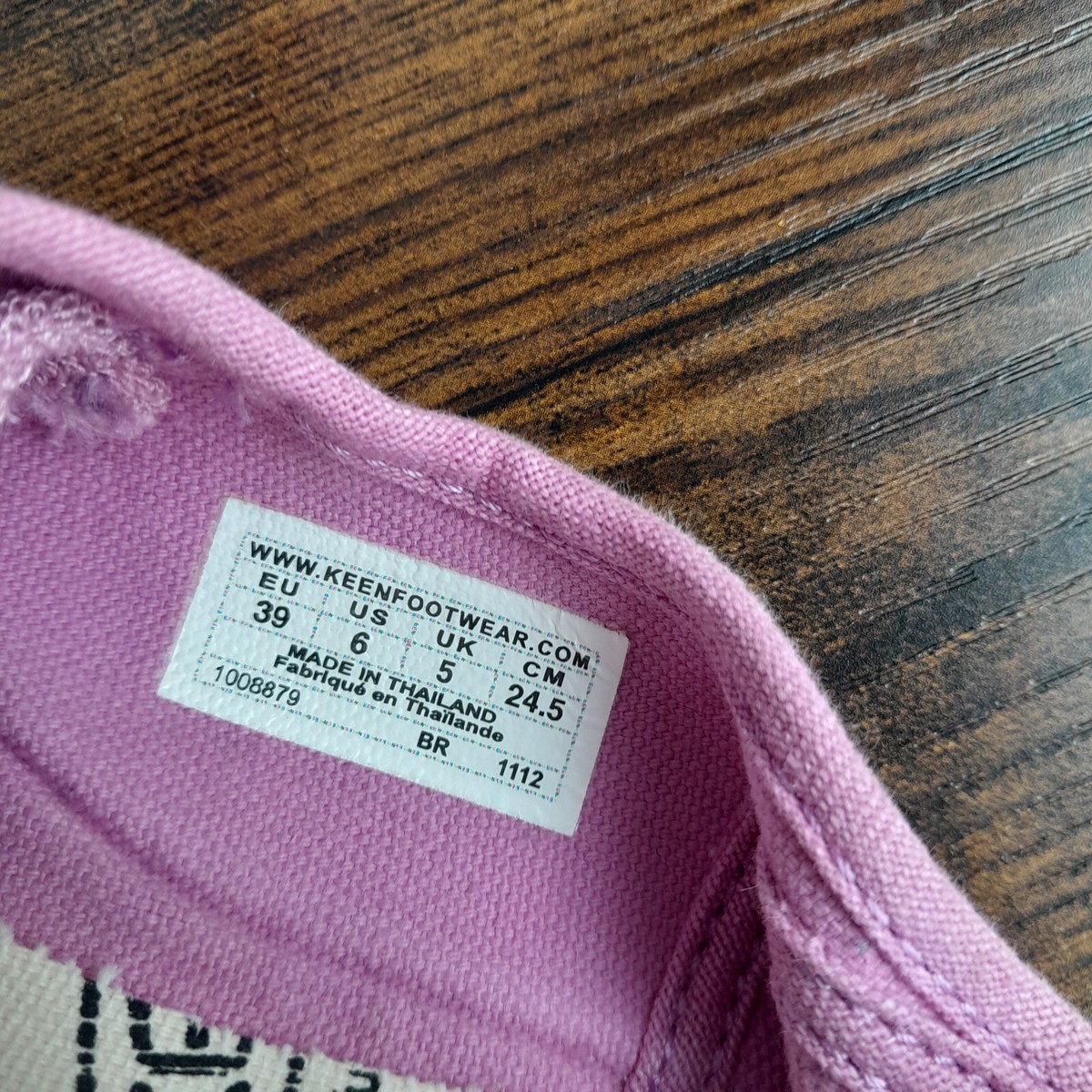 Keen Vulcanized Rubber Sneakers Pink Canvas Top Purple Womens 6