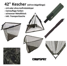 Camo Guadino per Carpe 36 " O 42 " Galleggiante A Scelta + Blocco di Metallo