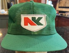 Vintage Northrup King Seeds Patch K Brand Hat Cap Full Mesh Trucker Snapback